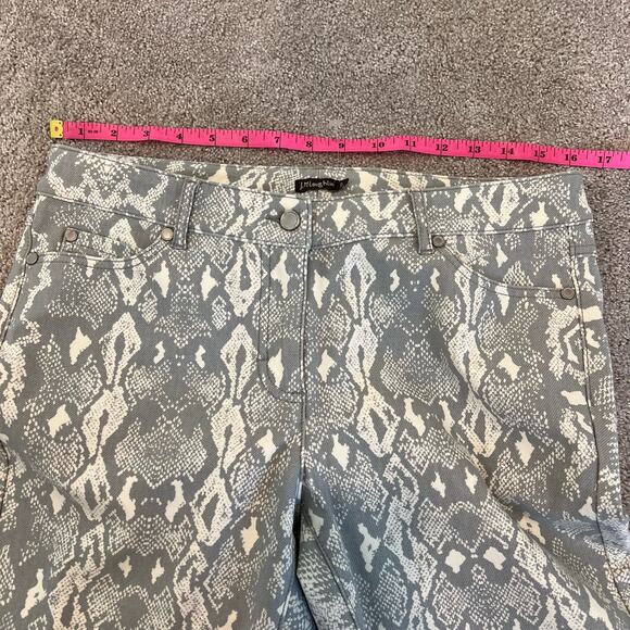J McLaughlin Women's Snakeskin Skinny Jean Cream and Grey Size‎ 8 - Picture 9 of 12